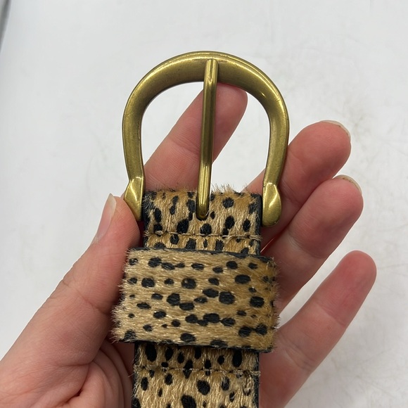 Universal Thread Womens Spotted Leopards Belt Tan Black Size L - Picture 7 of 10